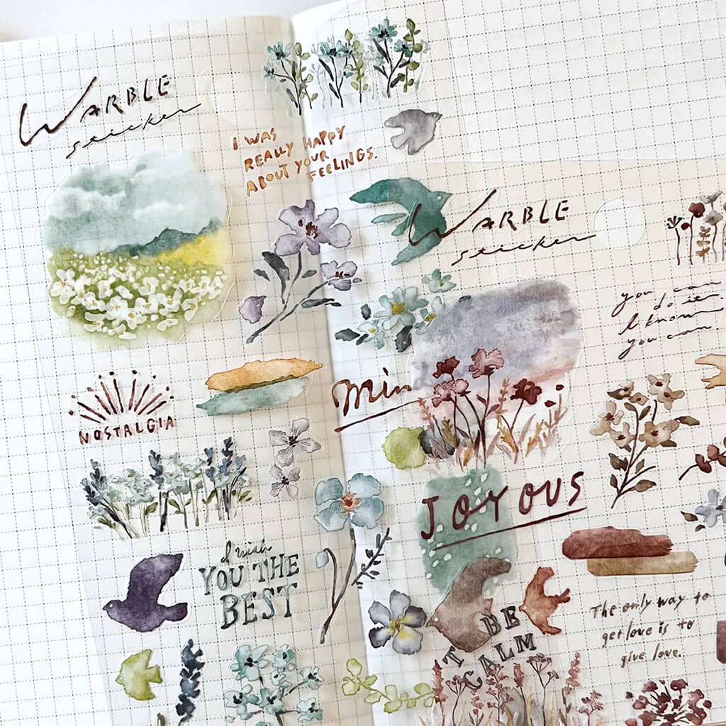 samolepky min wave kolekce warble detail